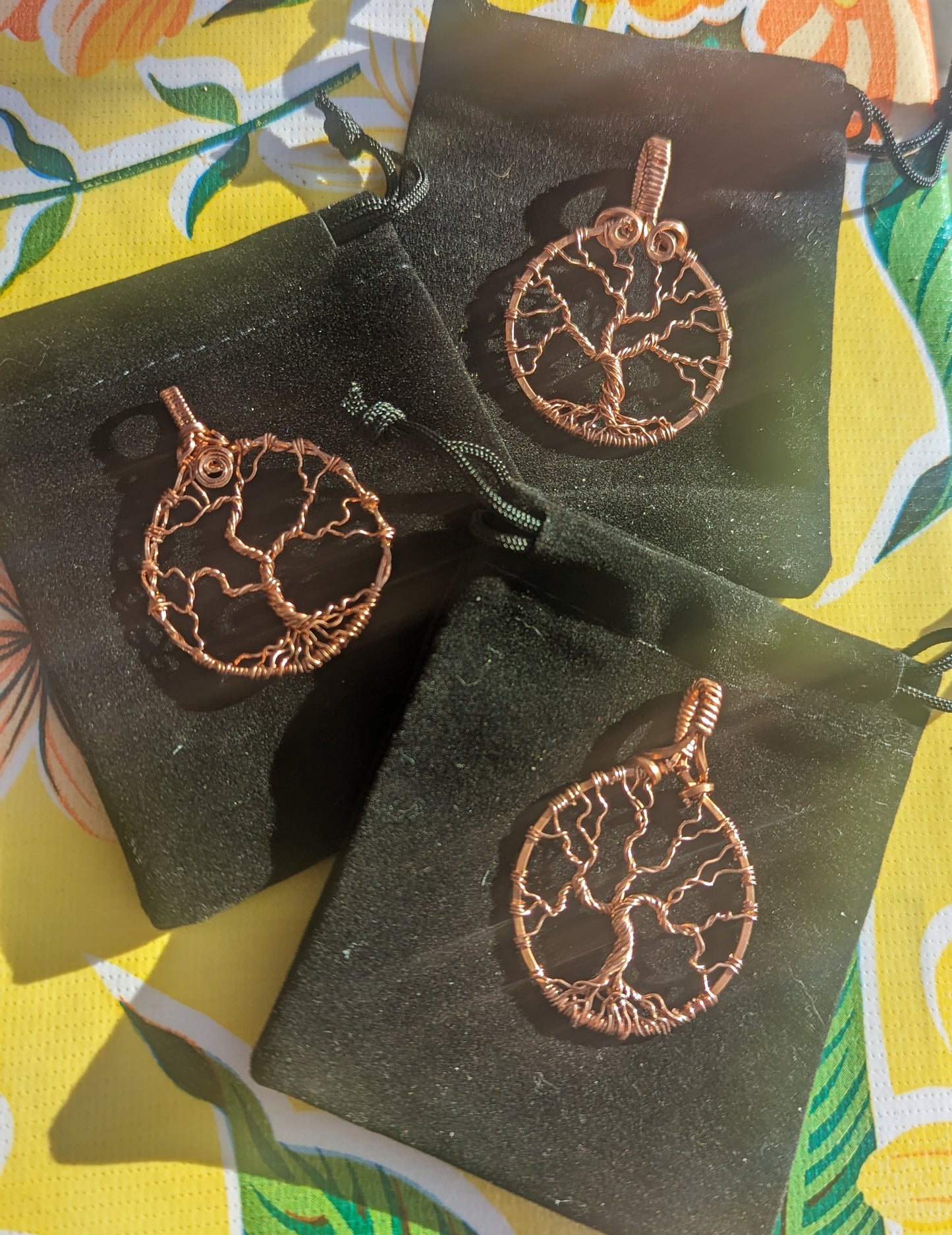 Wrap Party Deposit: Gemstone Basic Pendant/ Tree of Life / Mushrooms/ Heart /or Zodiac Signs