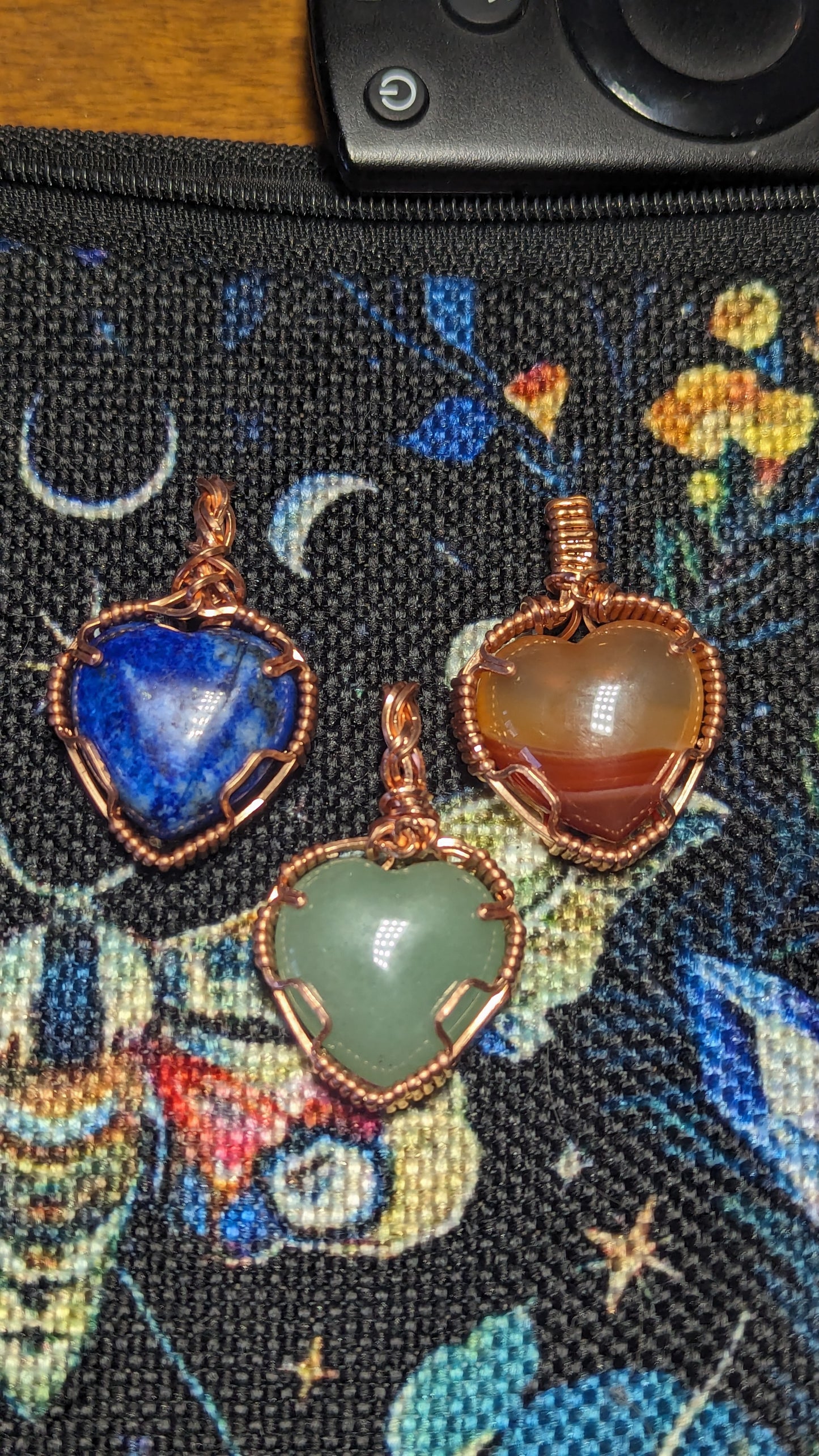 Wrap Party Deposit: Gemstone Basic Pendant/ Tree of Life / Mushrooms/ Heart /or Zodiac Signs